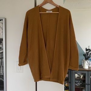 Carly Jean Los Angeles Haven Cardigan in Mustard